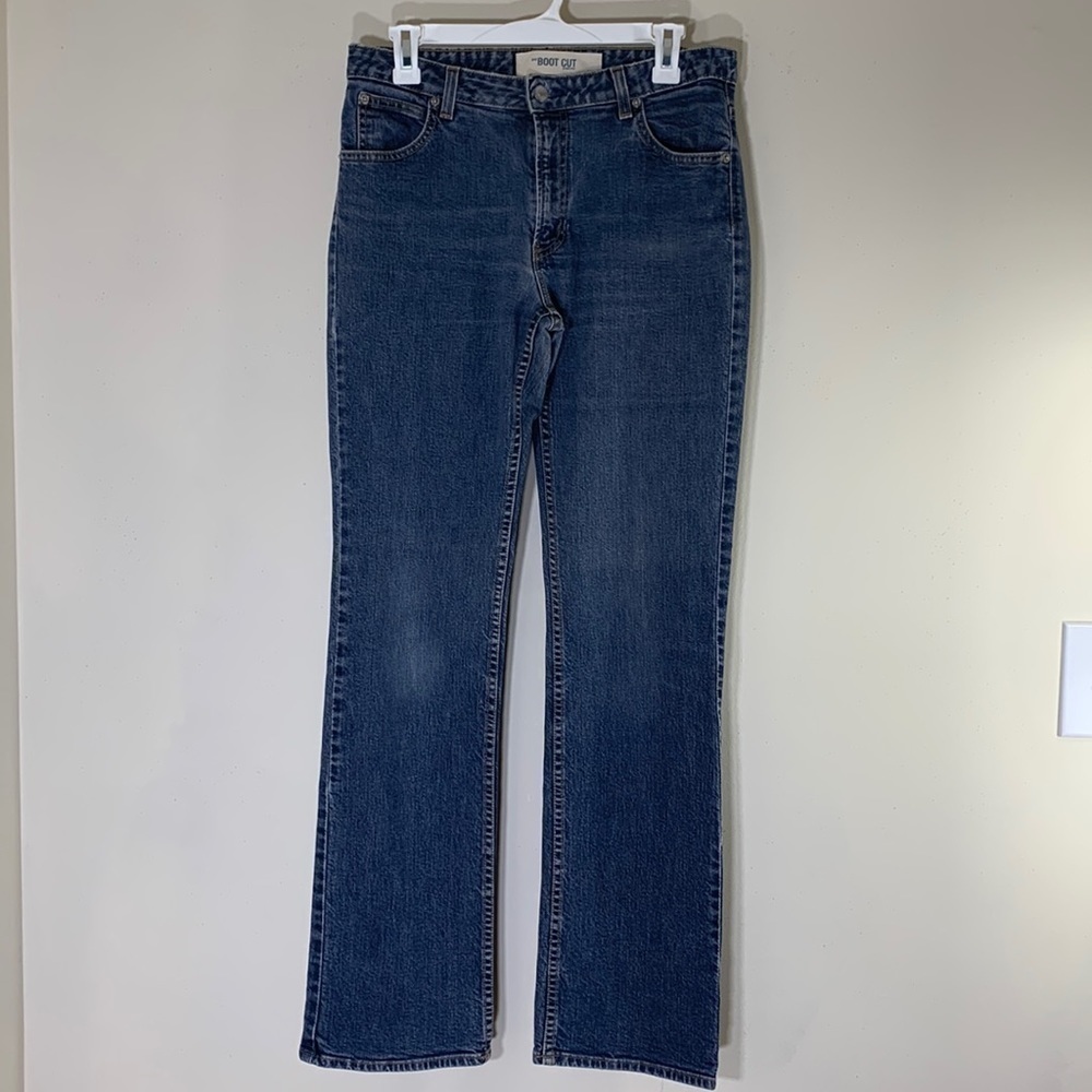 True Y2K 2002 Vintage Gap Long Boot Cut Rigid Jeans. 10 Long.
